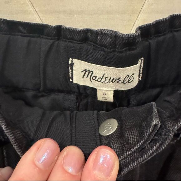 Madewell pull on balloon jeans hobson wash paperbag edition S NWT - Picture 3 of 9